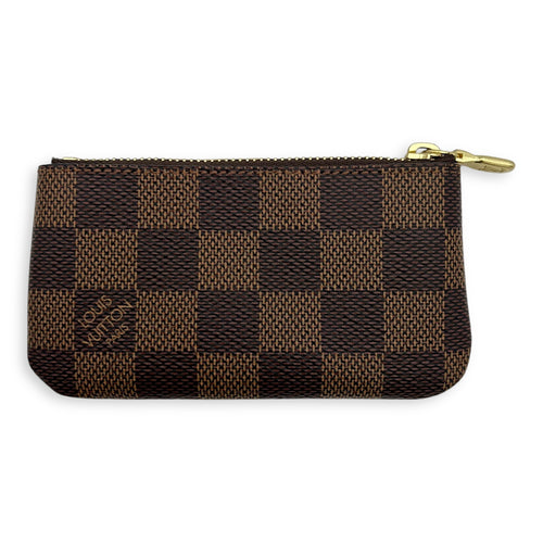 Louis Vuitton Key Damier Ebene Pouch in Coated Canvas, Gold hardware_2