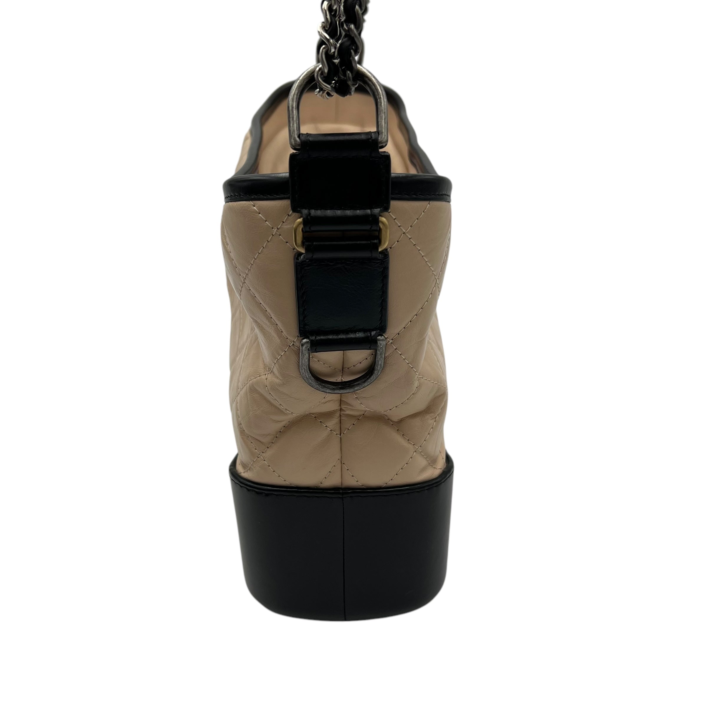 Chanel Gabrielle Large Beige Shoulder Bag in Calfskin, Mixed