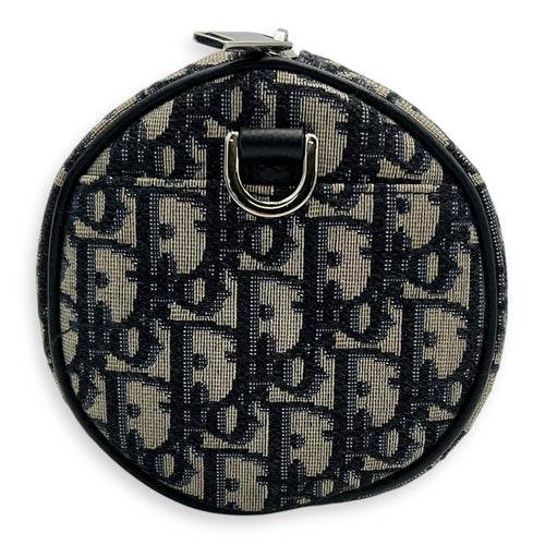 Christian Dior Roller Crossbody Bag Blue in Jacquard, Silver hardware_4