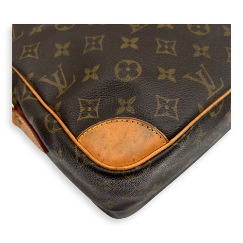 Louis Vuitton Nile Crossbody Bag Brown in Monogram Coated Canvas, Gold hardware_9