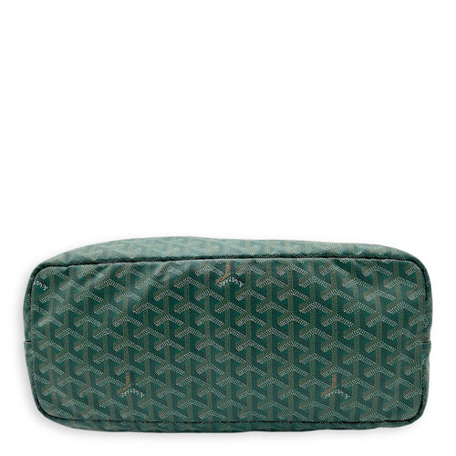 Goyard Saint Louis Tote Bag Green in Coated Canvas, Silver hardware_8
