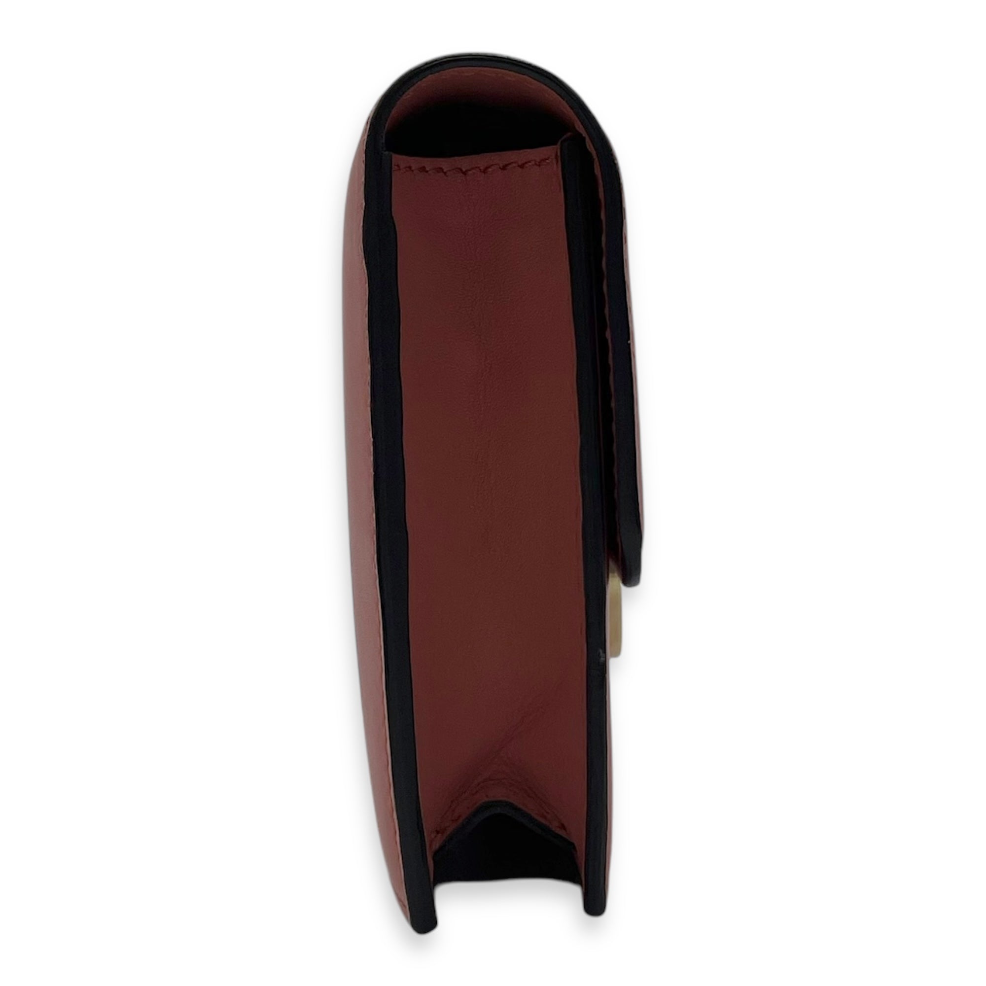 Gucci Interlocking G Crossbody Bag Red in Calfskin, Gold hardware_4
