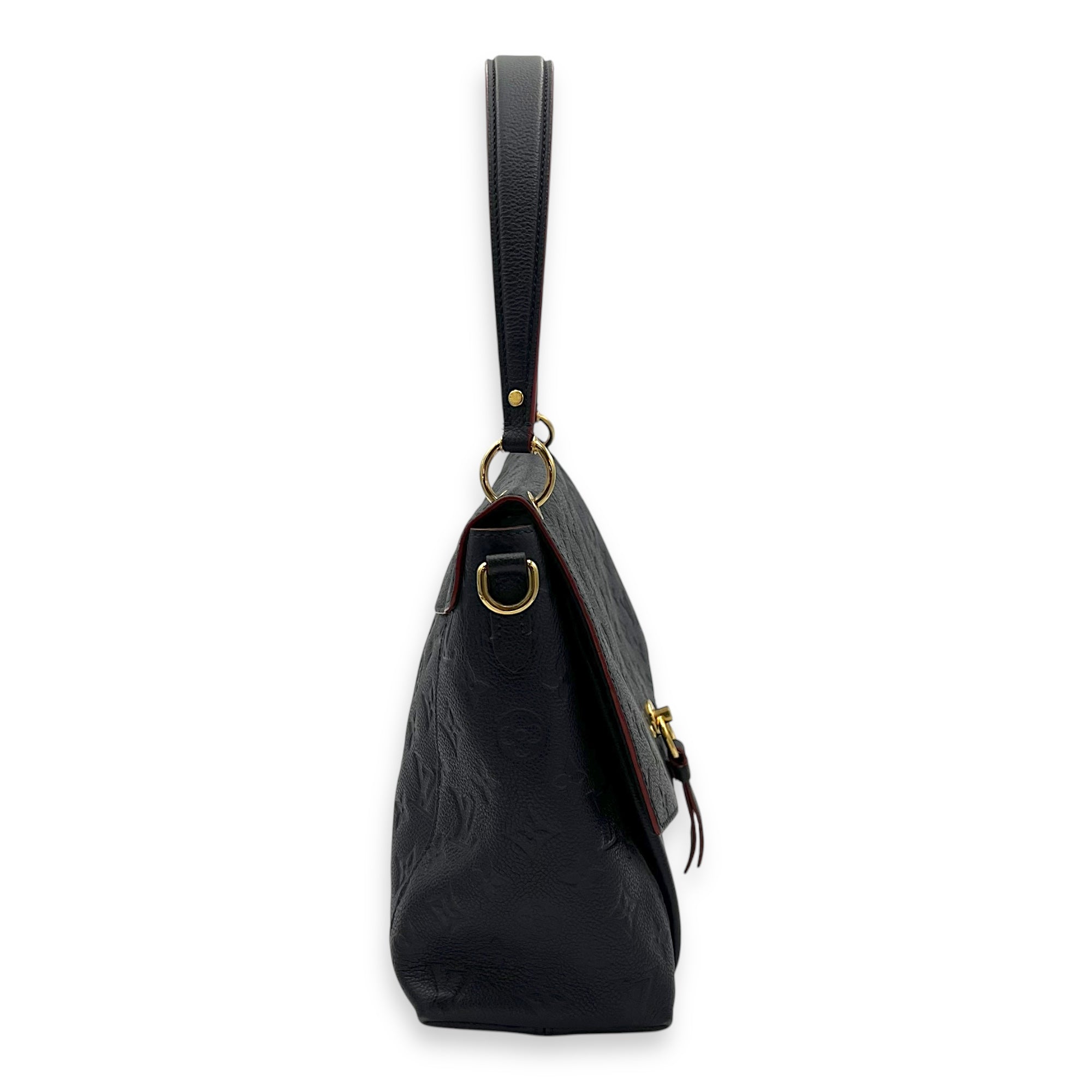 Louis Vuitton Blanche Shoulder Bag Blue in Empreinte Leather, Gold hardware_4