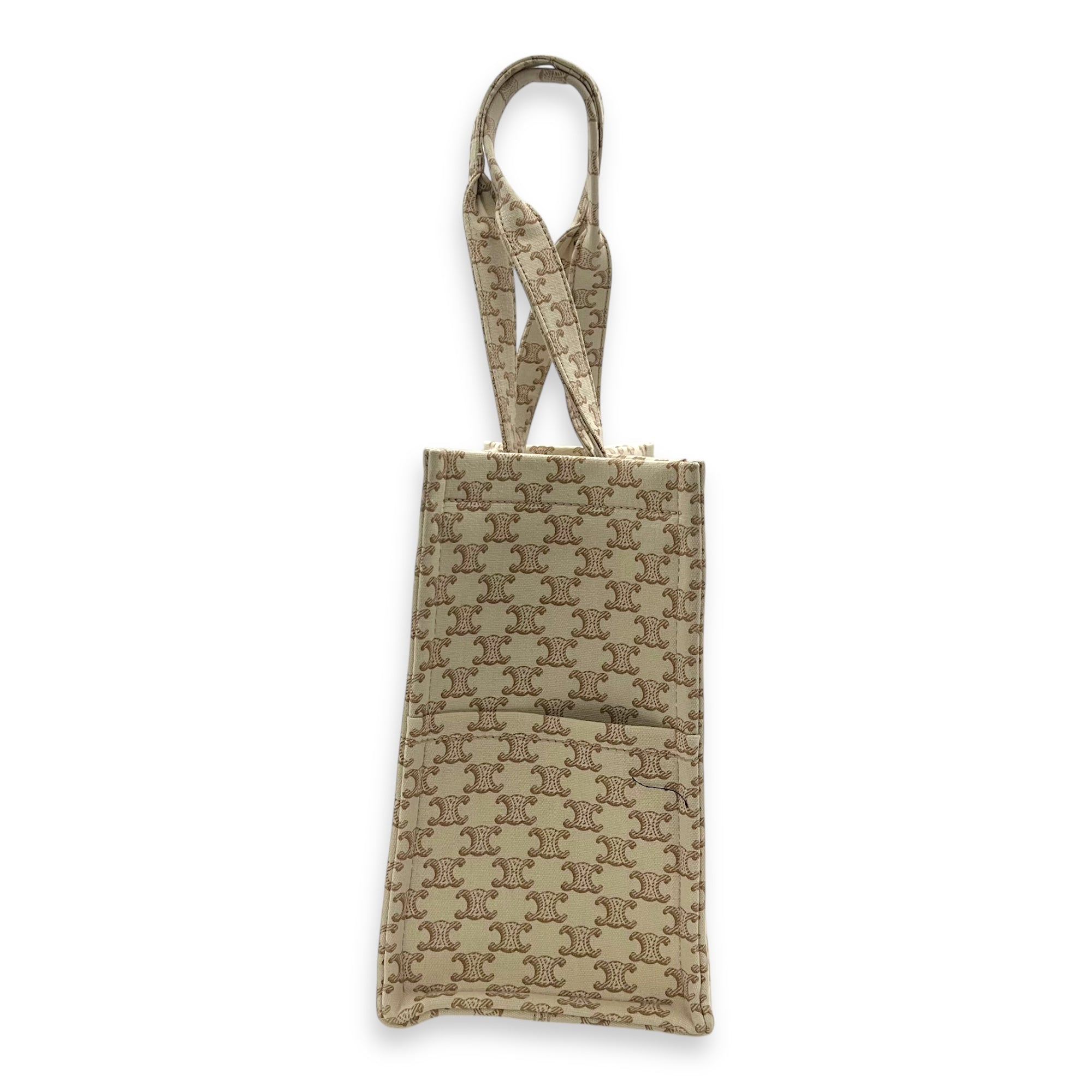 Celine Cabas Thais Tote Bag Beige in Canvas_4