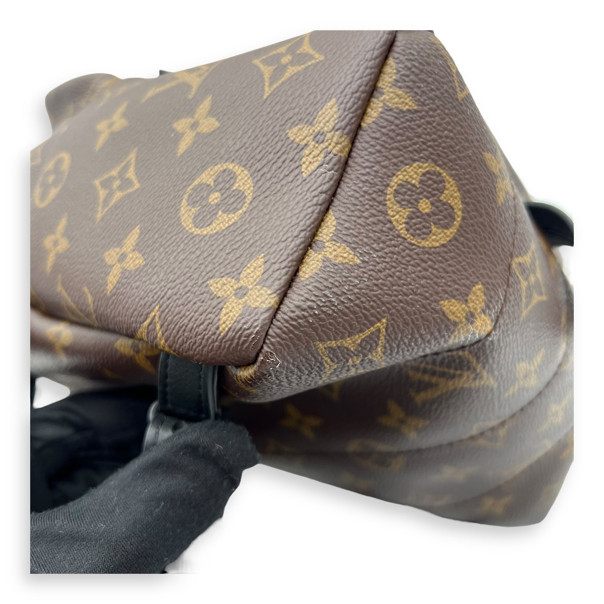 Louis Vuitton Palm Springs Backpack Brown in Monogram Coated Canvas, Gold hardware_1