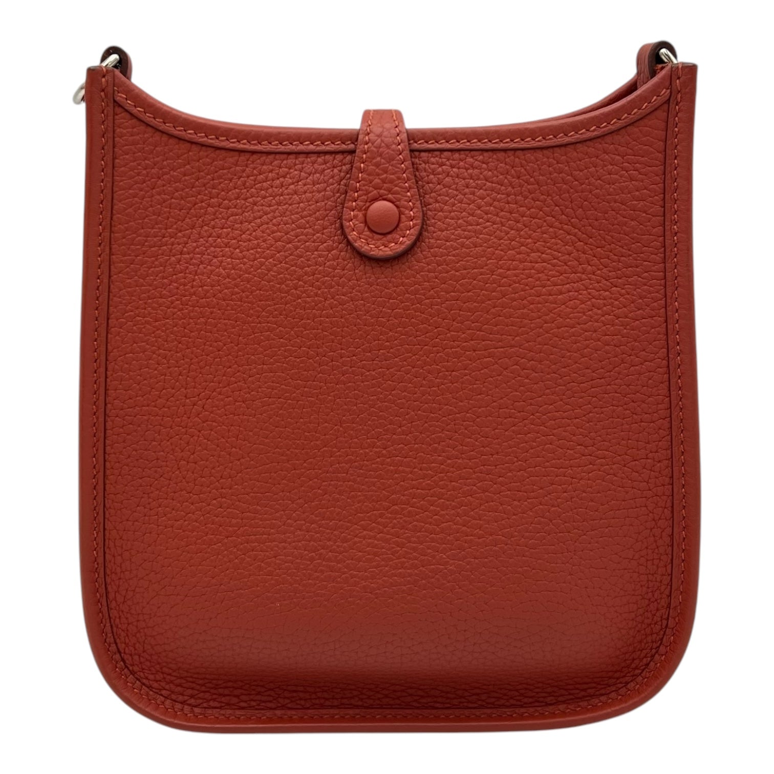 Hermès Evelyne Red in Taurillon Leather, Palladium hardware_2