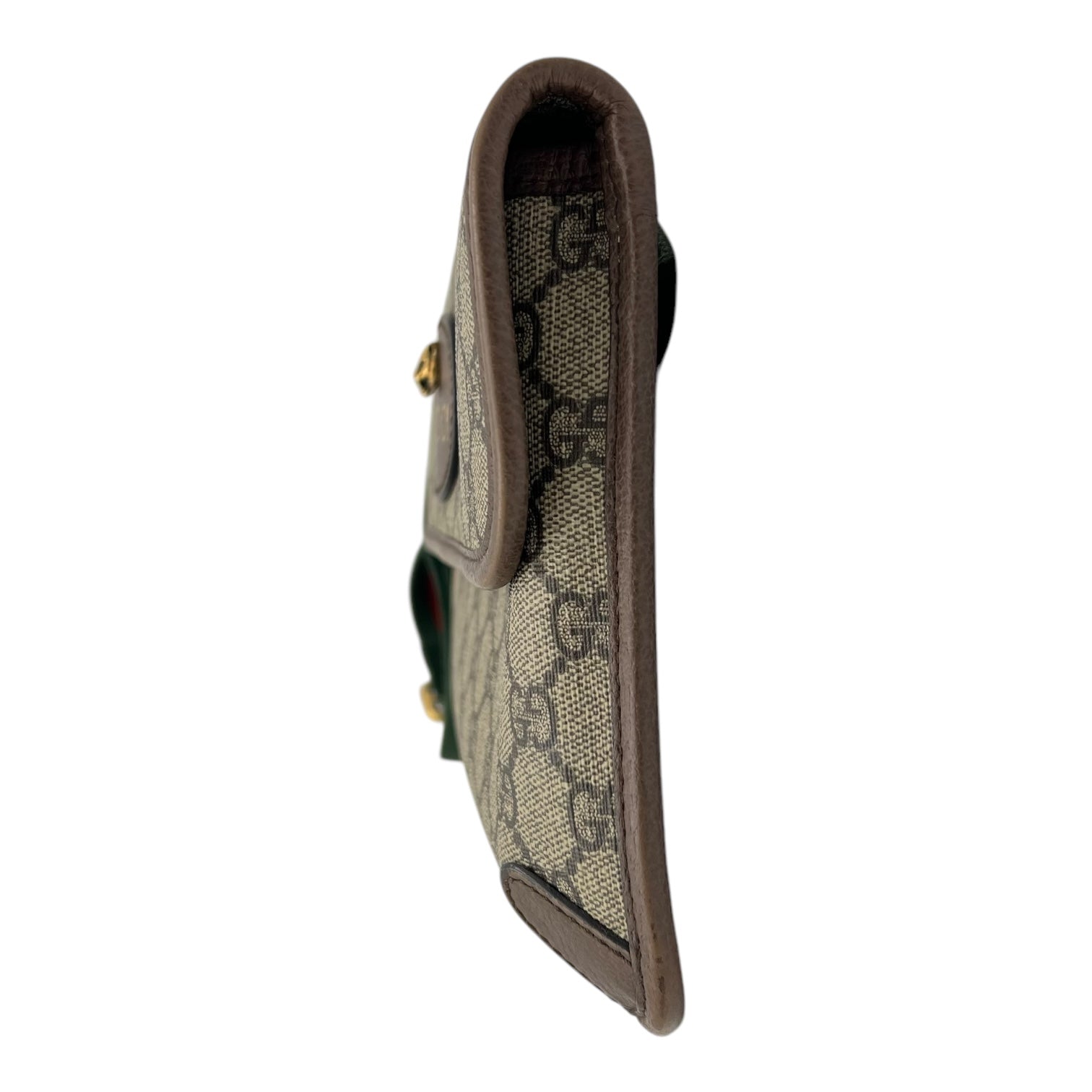 Gucci Ophidia Belt Bag Grey in Coated Canvas, Gold hardware_4