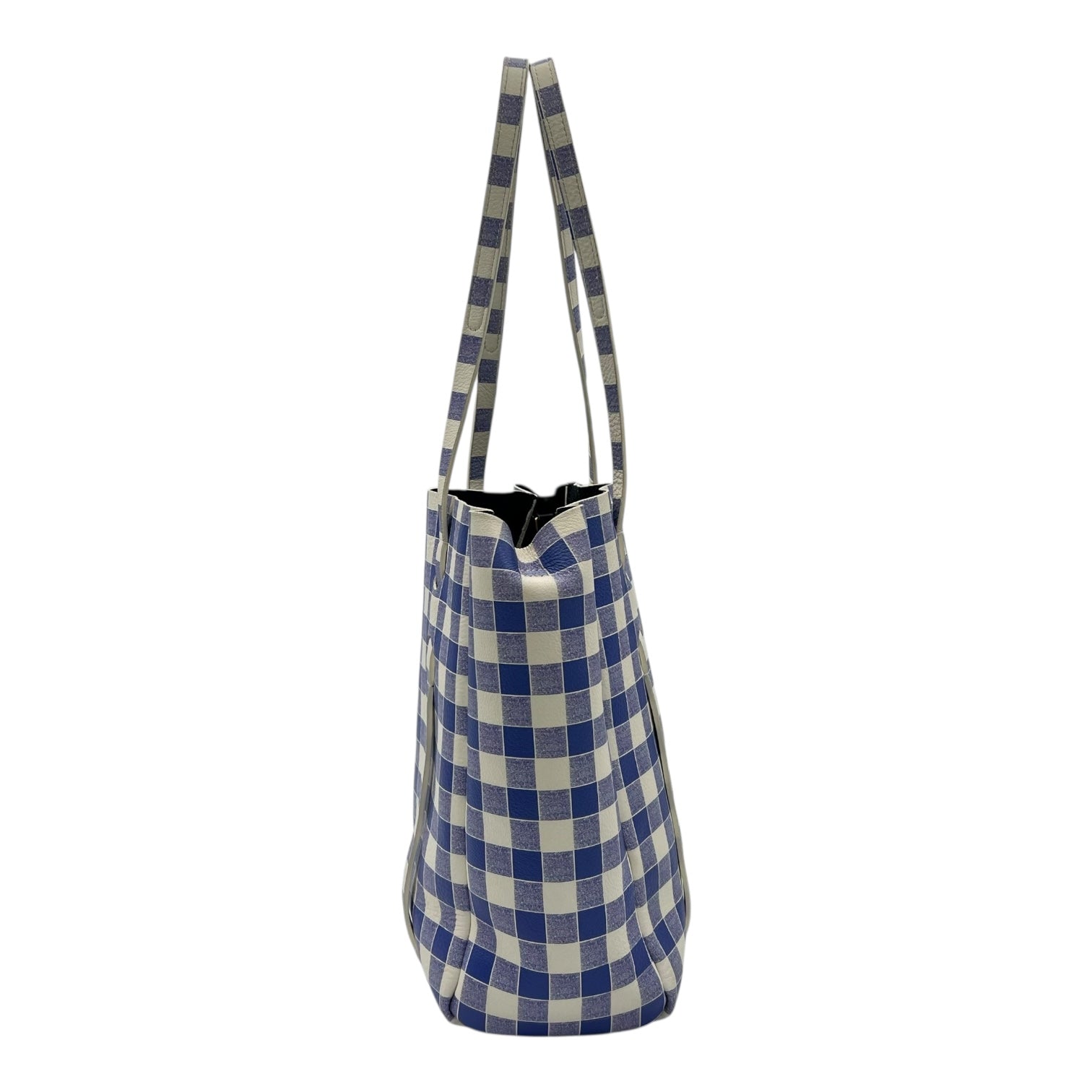 Balenciaga Everyday Tote Bag Blue in Calfskin, Silver hardware_4