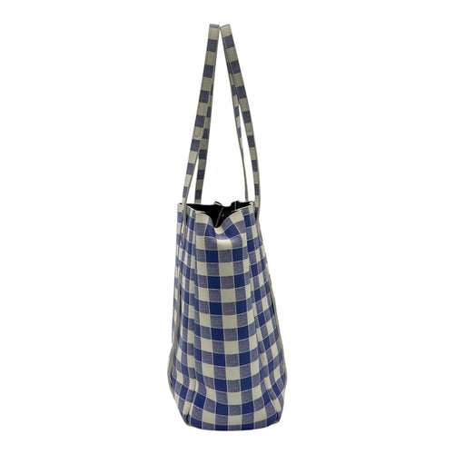 Balenciaga Everyday Tote Bag Blue in Calfskin, Silver hardware_4