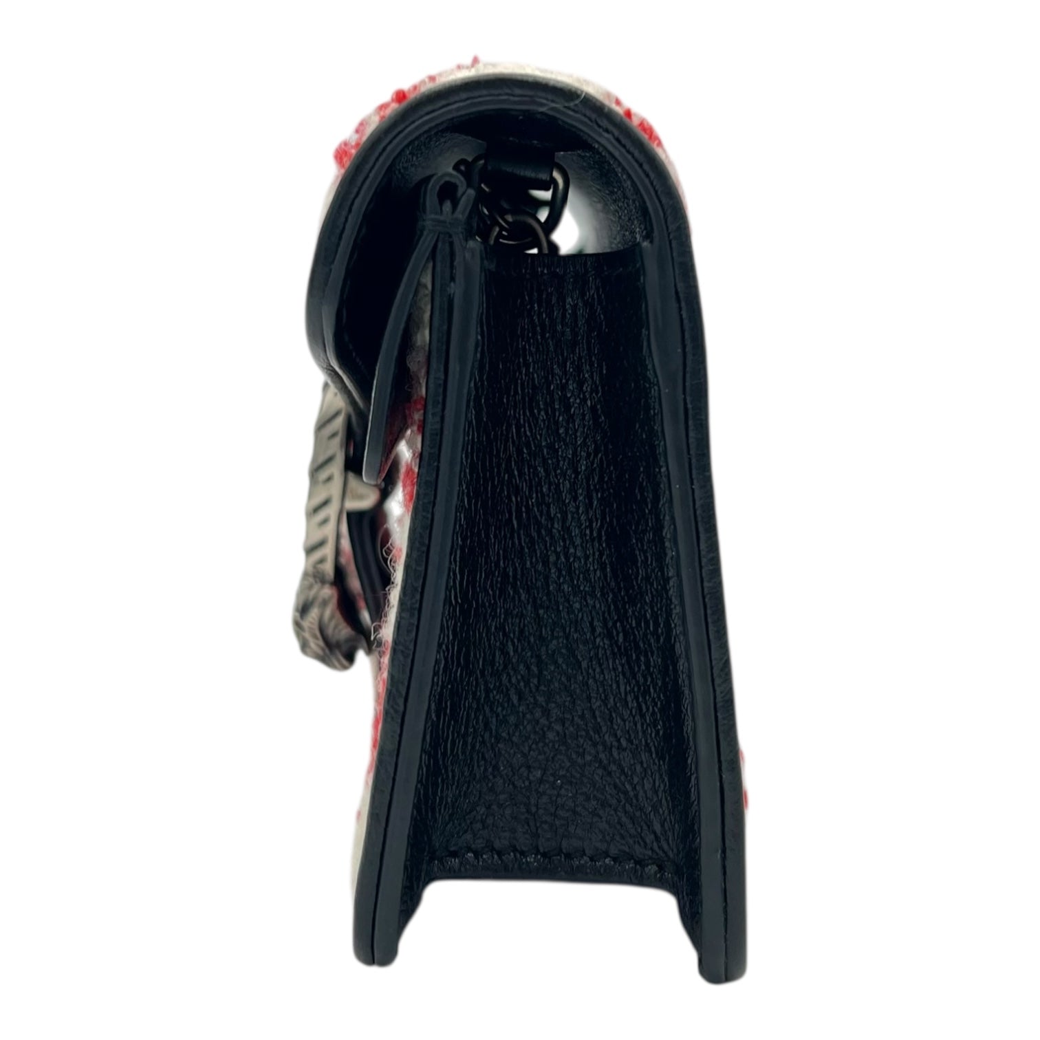 Gucci Dionysus Super Mini Red Crossbody Bag in Tweed, Ruthenium hardware_4