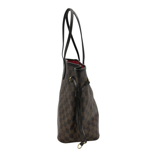 Louis Vuitton Neverfull Tote Bag Brown in Coated Canvas, Gold hardware_4