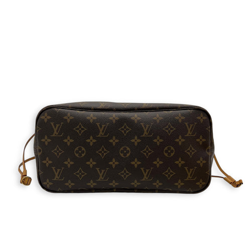 Louis Vuitton Neverfull MM Brown Tote Bag in Coated Canvas, Gold hardware_5