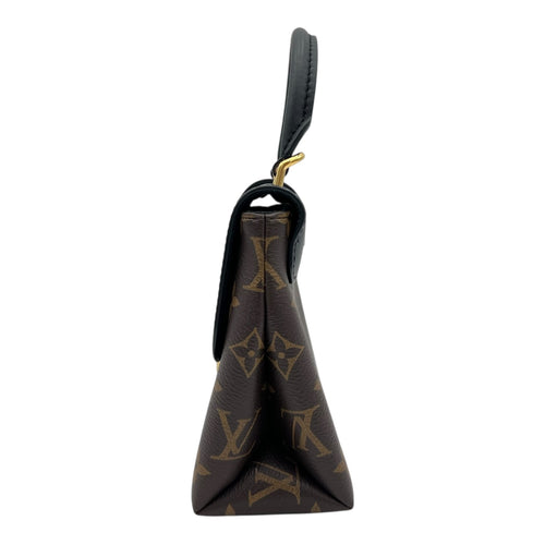 Louis Vuitton Locky Top Handle Bag Black in Monogram Coated Canvas, Gold hardware_4