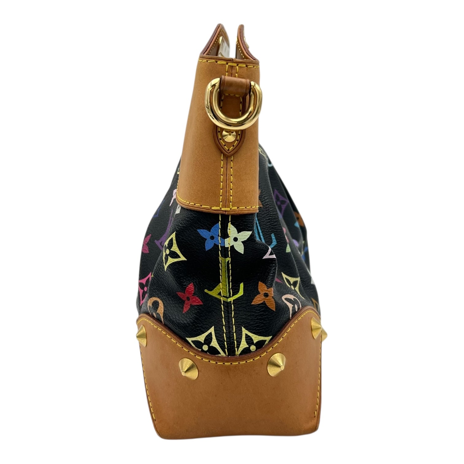 Louis Vuitton Judy MM Multicolor x Murakami Shoulder Bag in Monogram Coated Canvas, Gold hardware_4