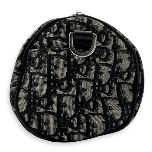 Christian Dior Roller Crossbody Bag Blue in Canvas, Silver hardware_4