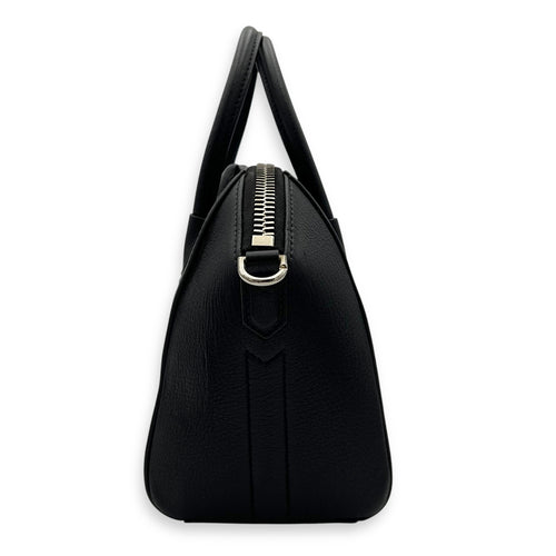 Givenchy Antigona Top Handle Bag Black in Calfskin, Silver hardware_4