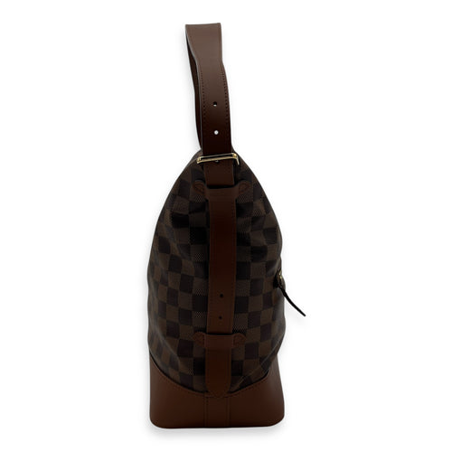 Louis Vuitton Diane Shoulder Bag Damier Ebene in Coated Canvas, Gold hardware_4