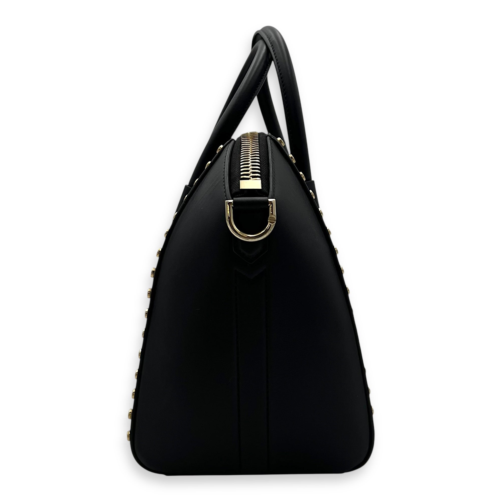Givenchy Antigona Top Handle Bag Black in Calfskin, Gold hardware_4