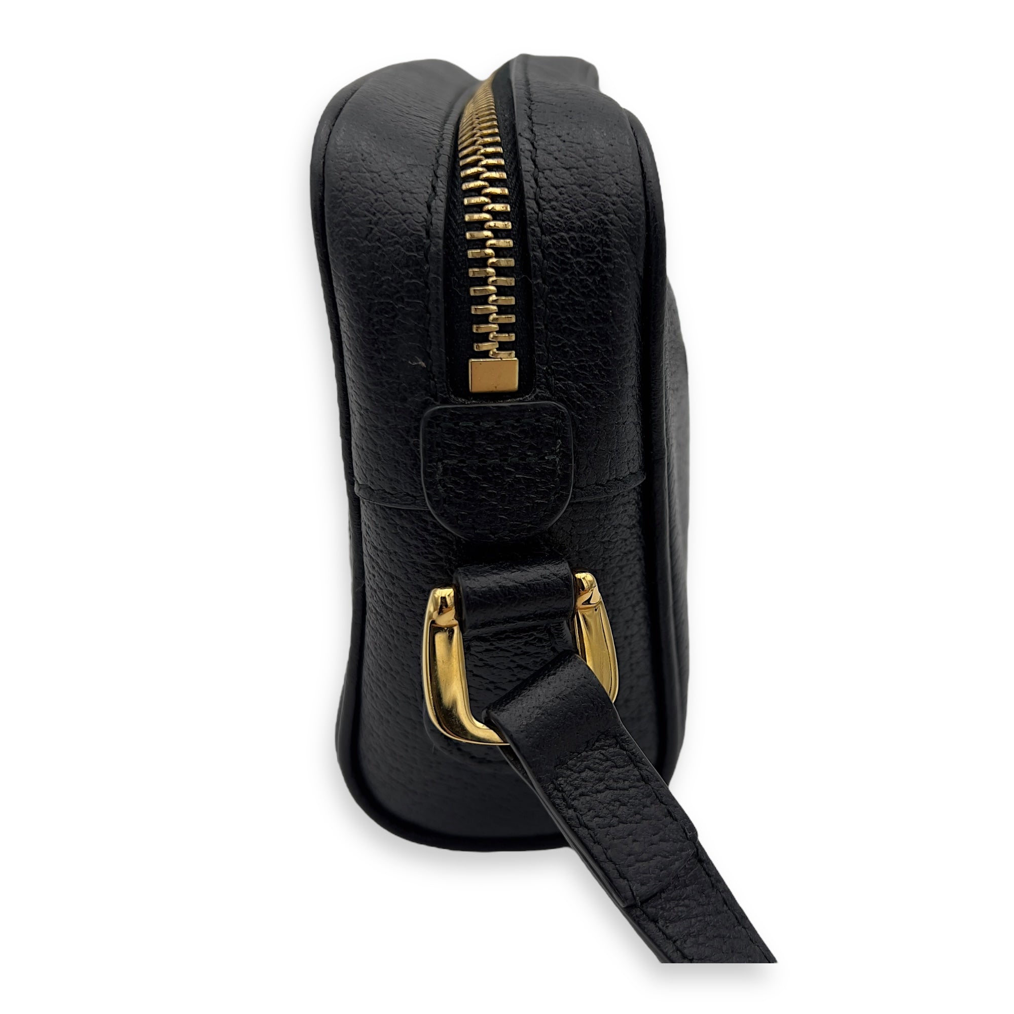 Gucci Ophidia Shoulder Bag Black in Calfskin, Gold hardware_4