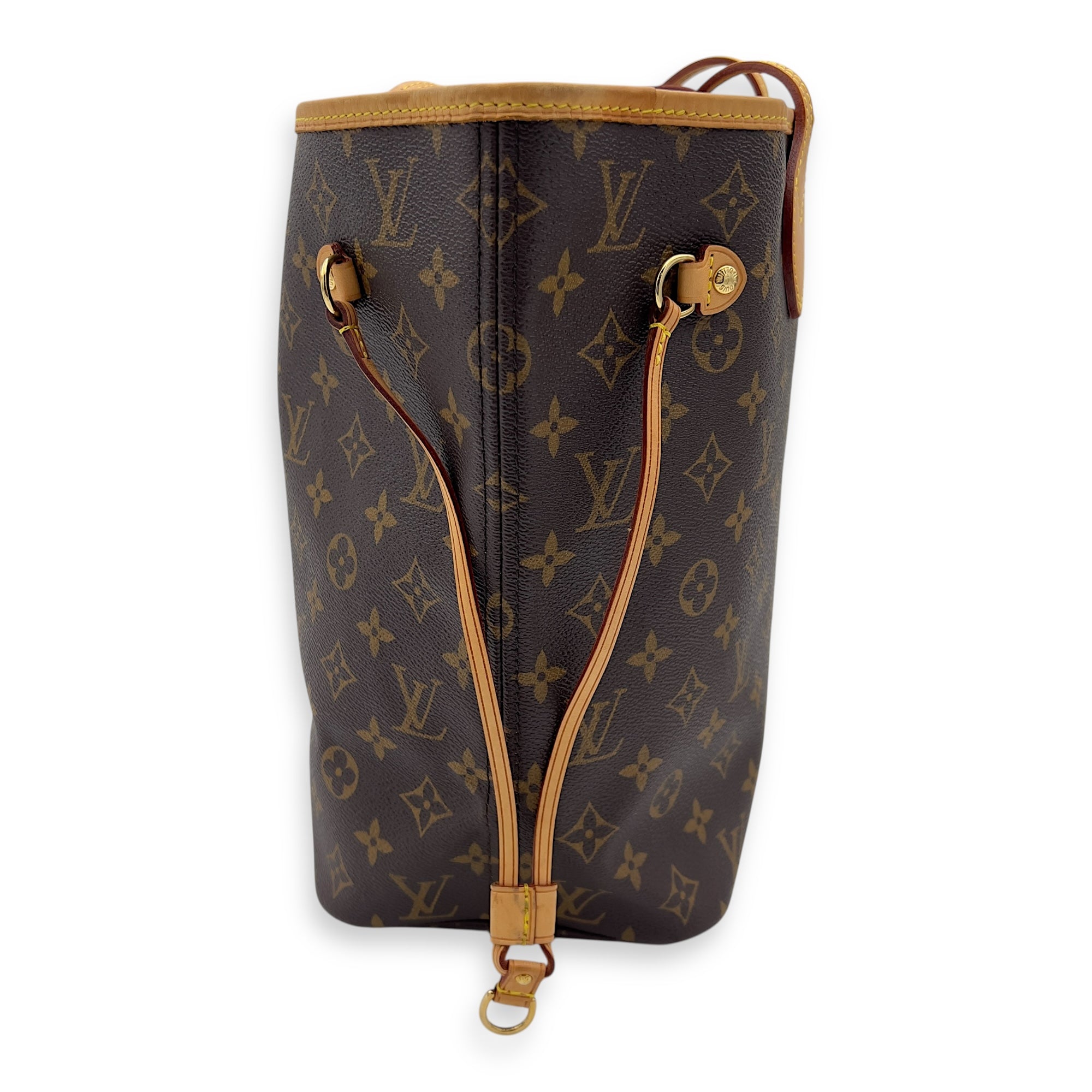 Louis Vuitton Neverfull Tote Bag MM Brown in Monogram Coated Canvas, Gold hardware_4