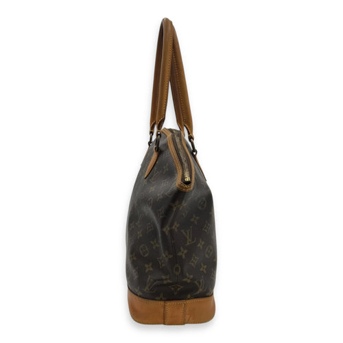 Louis Vuitton Others Top Handle Bag Brown in Monogram Coated Canvas, Gold hardware_4