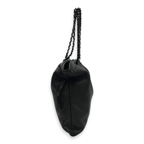Chanel Others Shoulder Bag Black in Calfskin, Silver hardware_4