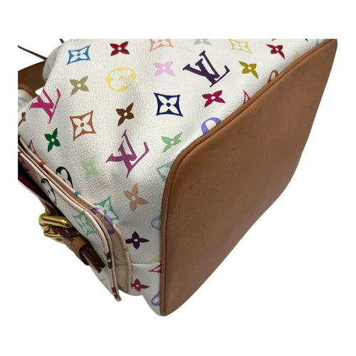Louis Vuitton Noe Multicolor x Takashi Murakami Bucket Bag in Monogram Coated Canvas, Gold hardware_10