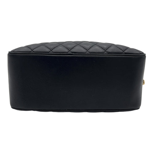 Chanel Vanity Top Handle Bag Black in Caviar Leather, Gold hardware_6