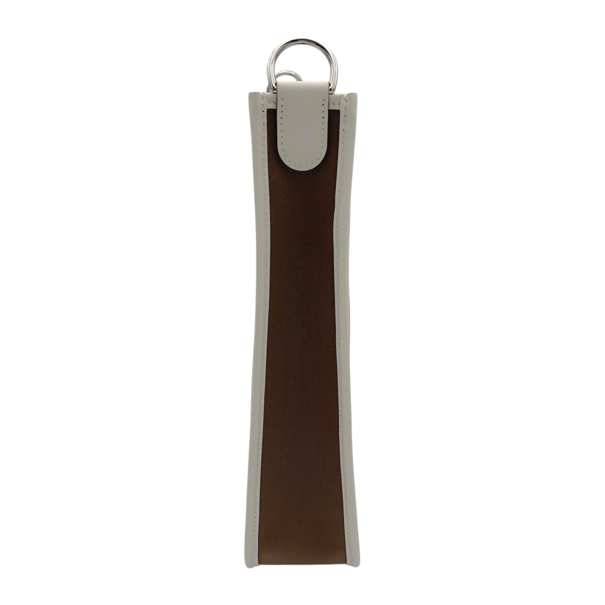 Hermès Evelyne Neo Etoupe-Dune/Gris Pale in Toile Officier Bicolore/Veau Swift, Palladium hardware_4