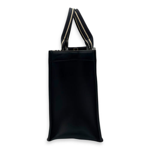 Christian Dior Book Tote Top Handle Bag Medium Blue in Canvas, Gold hardware_4