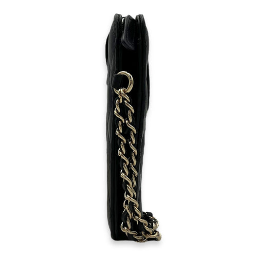 Chanel CC Clutch Black in Lambskin, Gold hardware_4