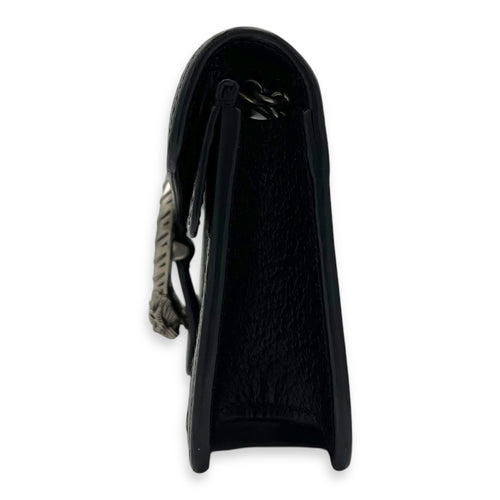 Gucci Dionysus Super Mini Black Crossbody Bag in Canvas, Silver hardware_4