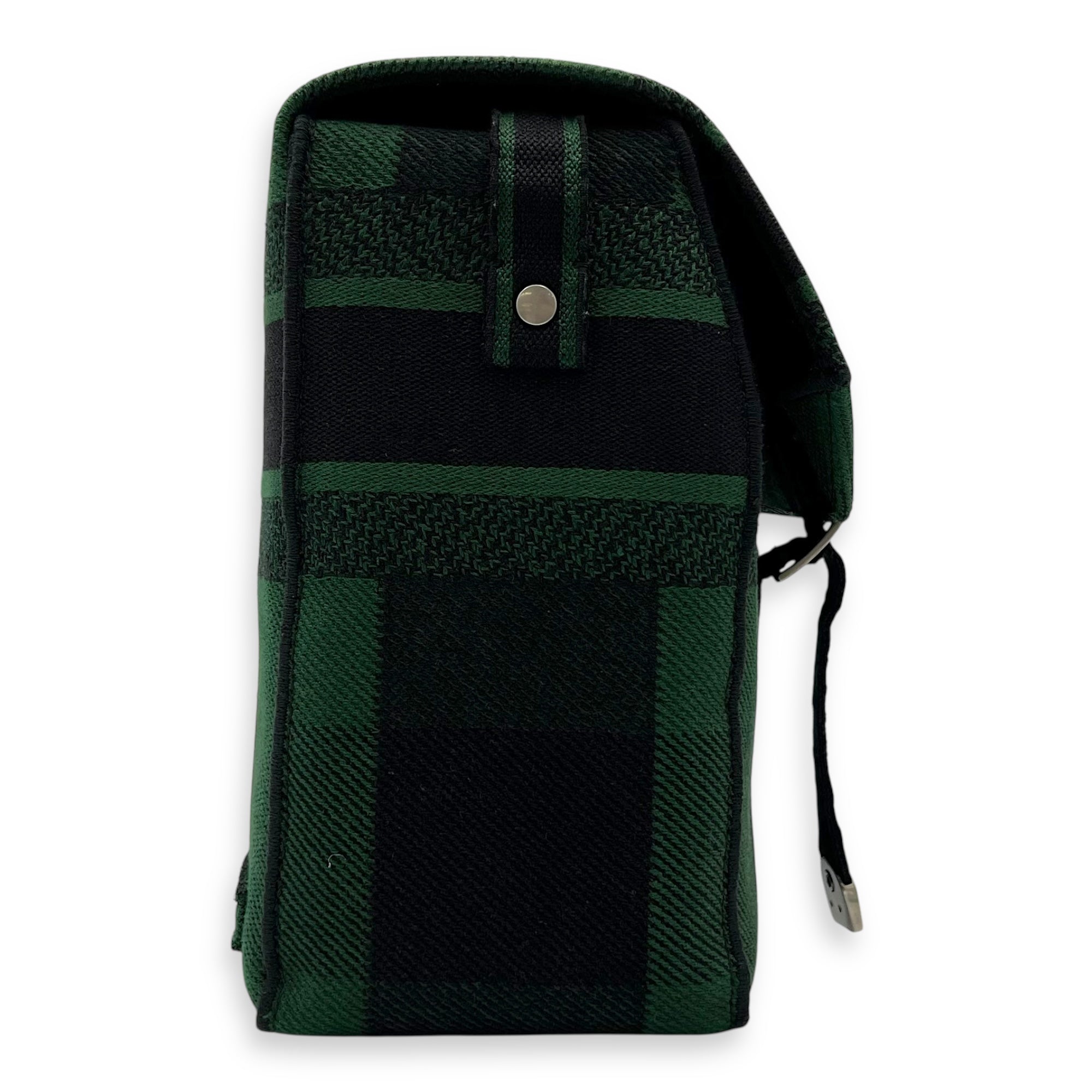 Christian Dior Camp Crossbody Bag Green in Canvas, Silver hardware_4