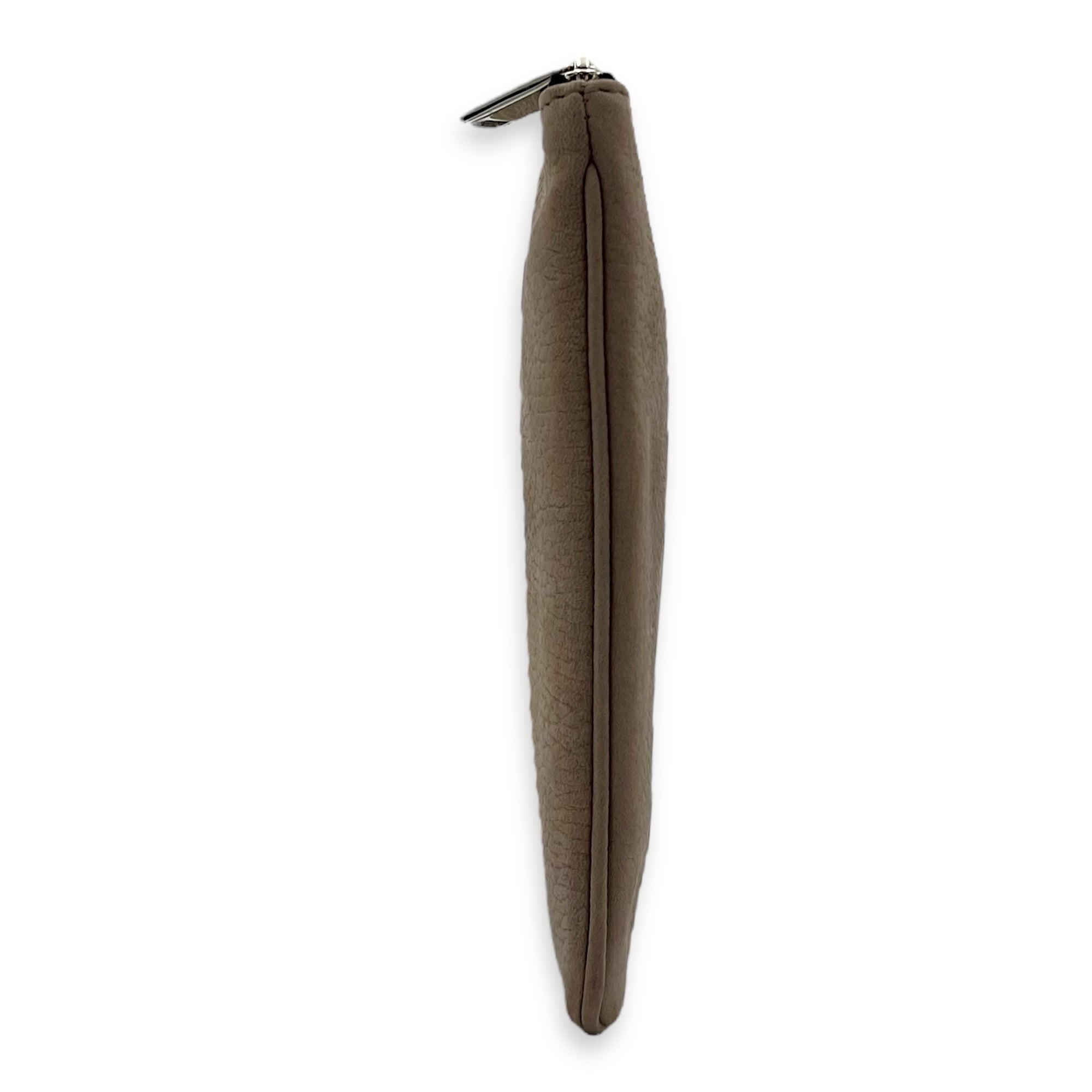 Christian Dior Clutch  Clutch Small Brown in Calfskin, Silver hardware_4