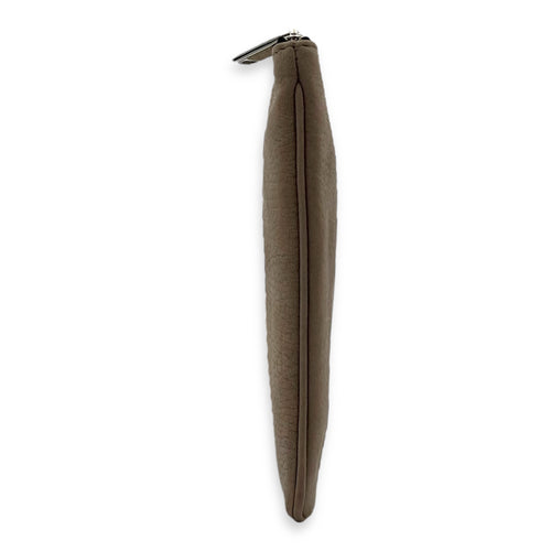 Christian Dior Clutch  Clutch Small Brown in Calfskin, Silver hardware_4