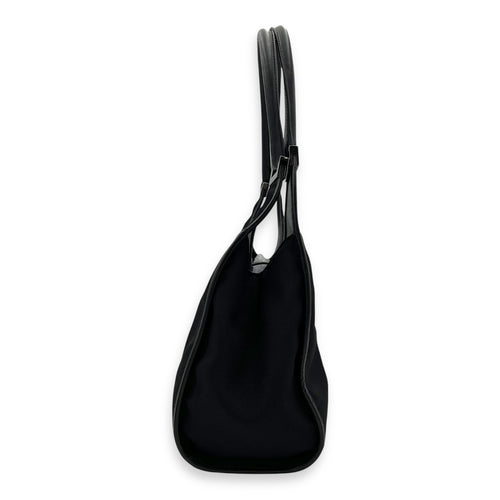 Gucci Jackie 1961 Shoulder Bag Black in Canvas, Silver hardware_4