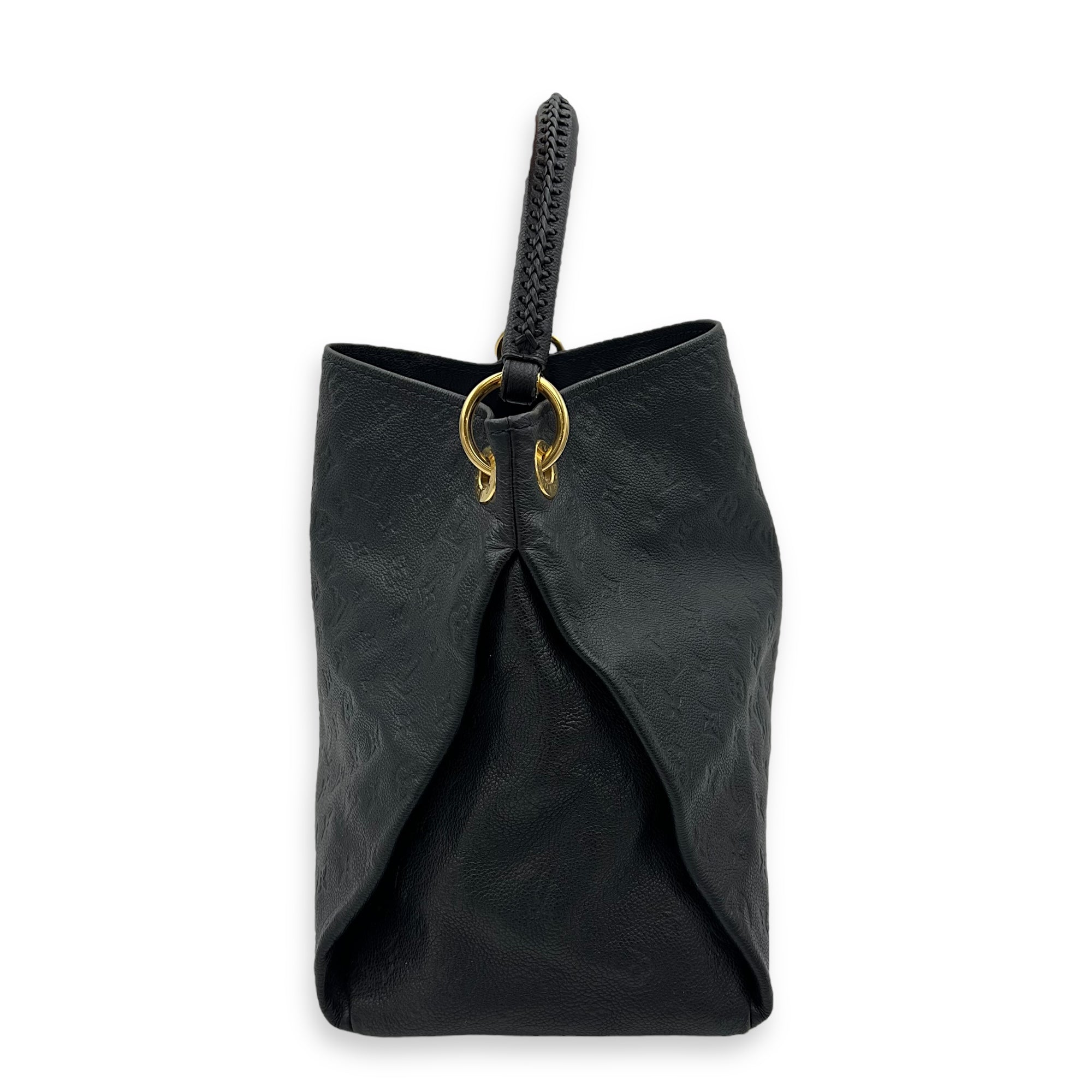 Louis Vuitton Artsy Shoulder Bag Blue in Empreinte Leather, Gold hardware_4