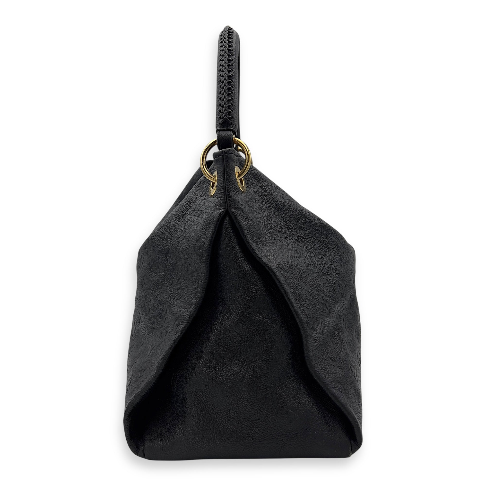 Louis Vuitton Artsy Shoulder Bag Blue in Empreinte Leather, Gold hardware_4