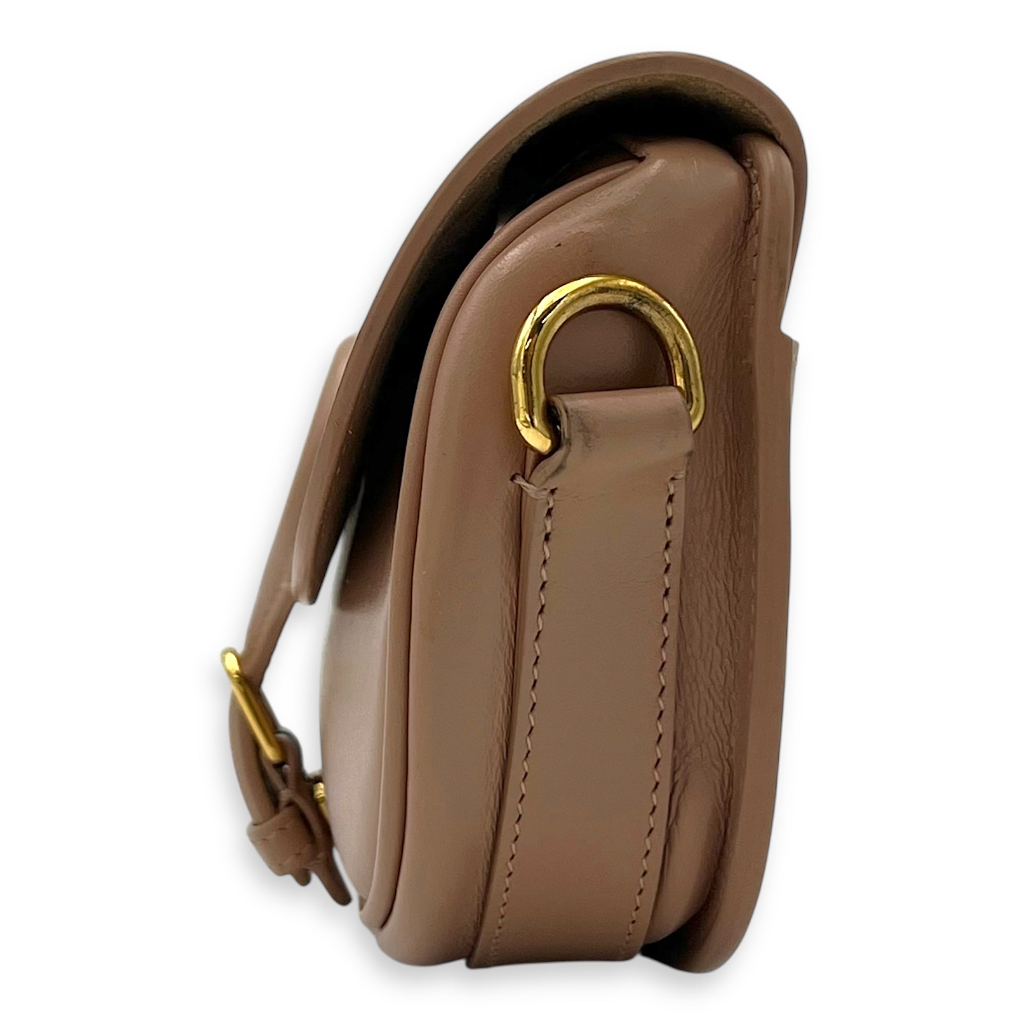 Christian Dior Bobby Shoulder Bag Pink in Calfskin, Gold hardware_4