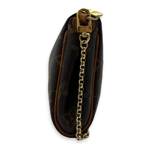 Louis Vuitton Eva Crossbody Bag Brown in Monogram Coated Canvas, Gold hardware_4