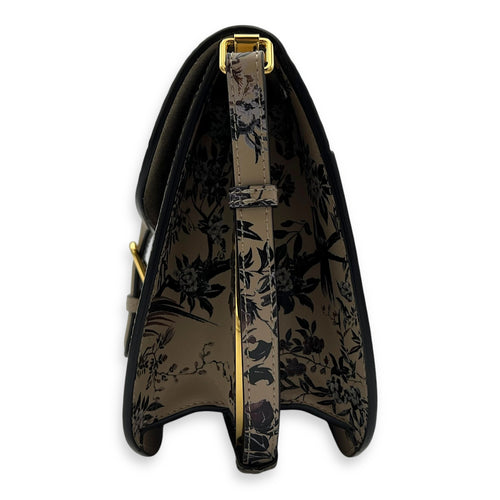 Christian Dior Jardin d’Hiver Bobby Frame Medium Beige Shoulder Bag in Calfskin, Gold hardware_4