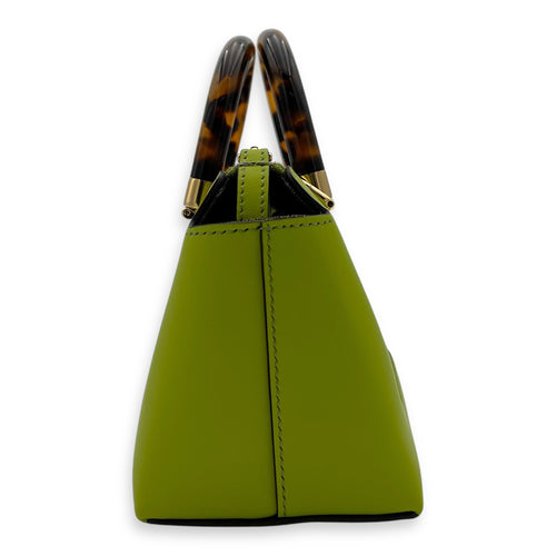 Fendi By The Way Mini Wasabi Green Top Handle Bag in Calfskin, Gold hardware_4