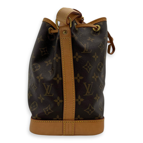 Louis Vuitton Noe Bucket Bag Petite Brown in Monogram Coated Canvas, Gold hardware_4