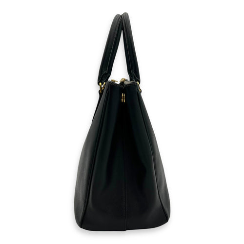 Prada Galleria Top Handle Bag Black in Saffiano Leather, Gold hardware_4