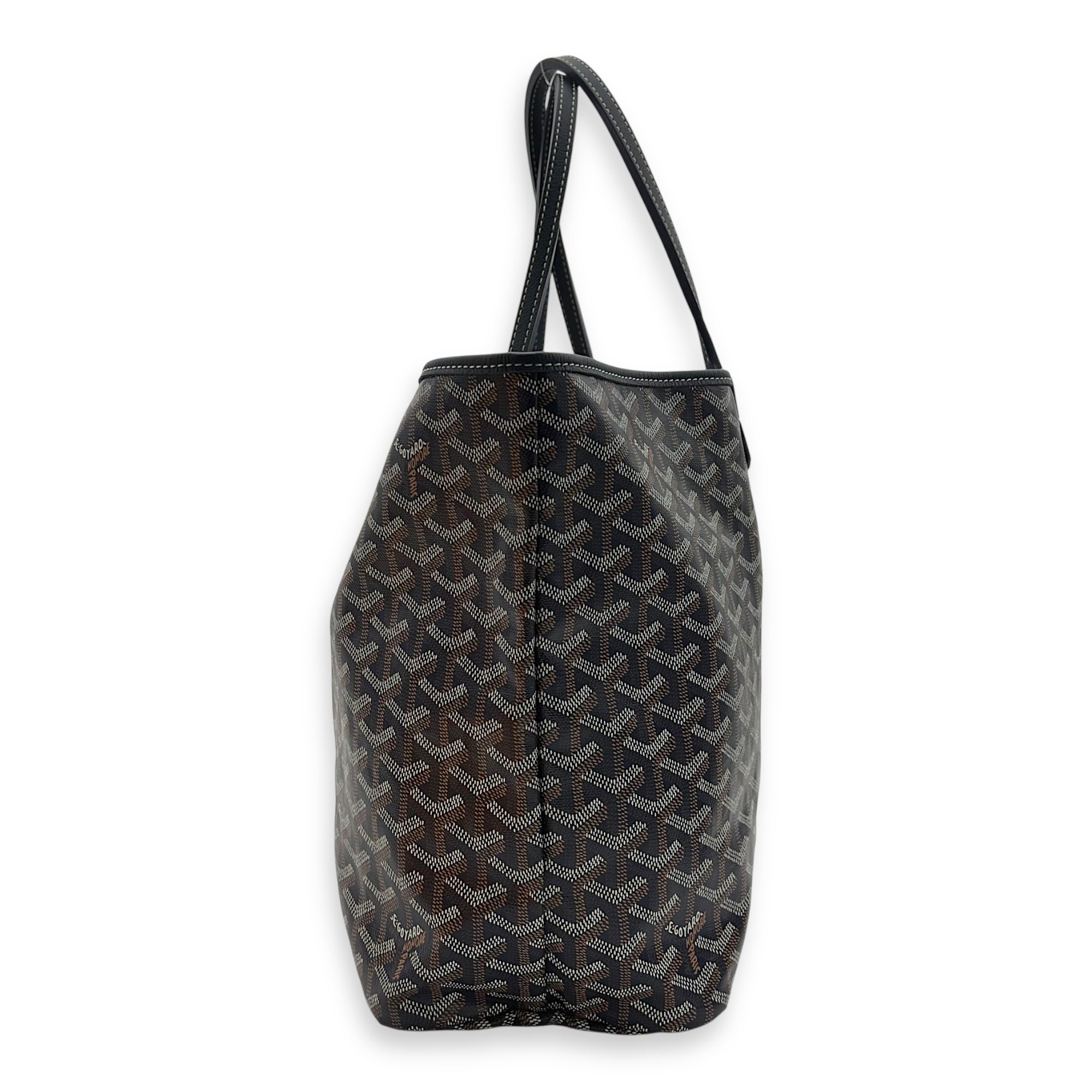Goyard Saint Louis Tote Bag PM Blue in Coated Canvas, Silver hardware_4