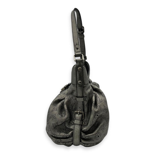 Louis Vuitton Mahina Shoulder Bag Silver in Calfskin, Silver hardware_4