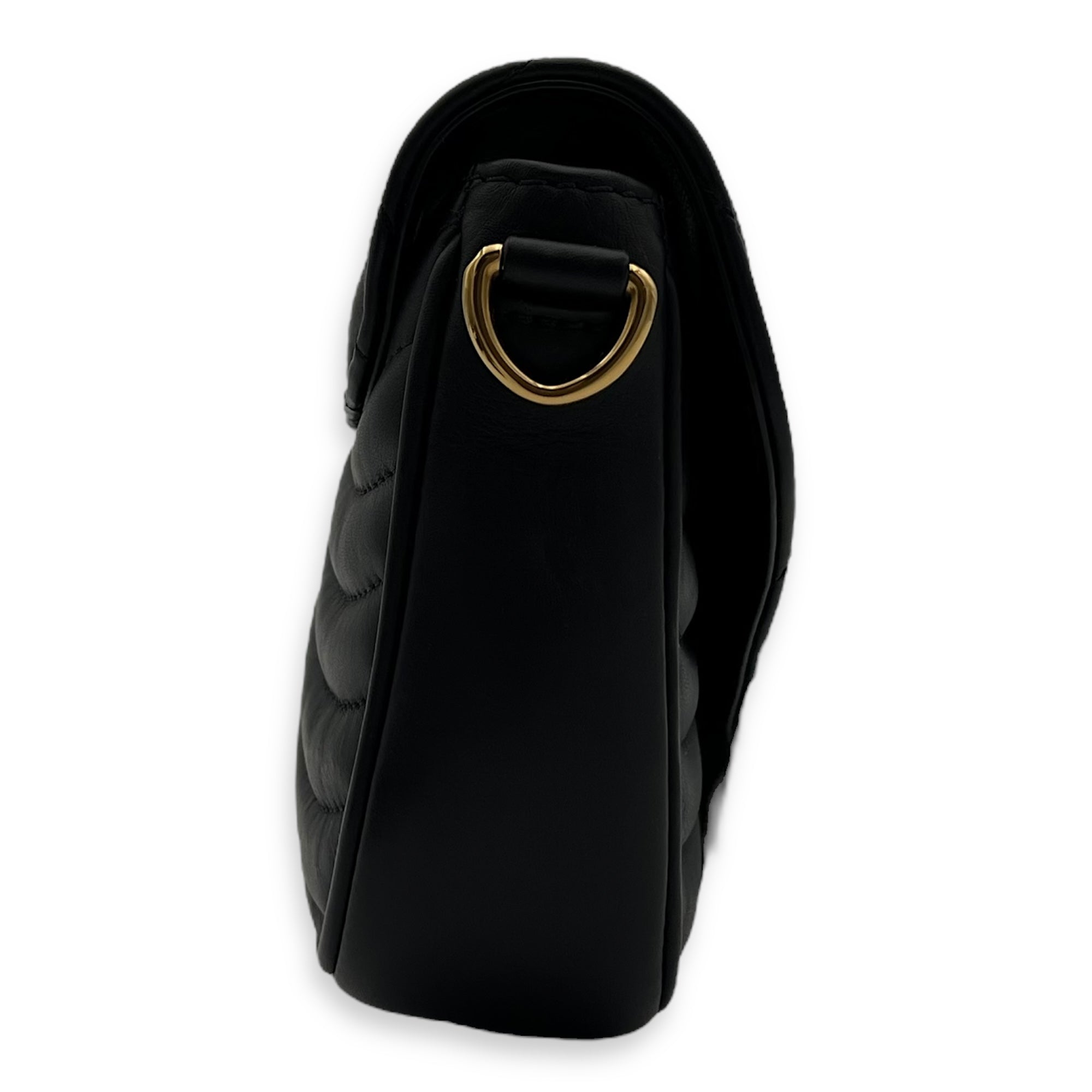 Louis Vuitton New Wave Crossbody Bag Black in Calfskin, Gold hardware_4