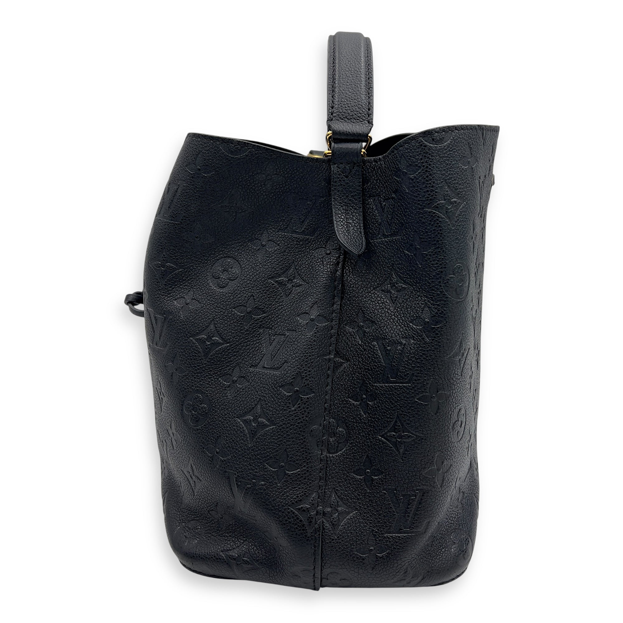 Louis Vuitton NeoNoe Bucket Bag MM Black in Empreinte Leather, Gold hardware_4