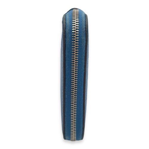 Hermès Silk In Blue in Epsom, Palladium hardware_4