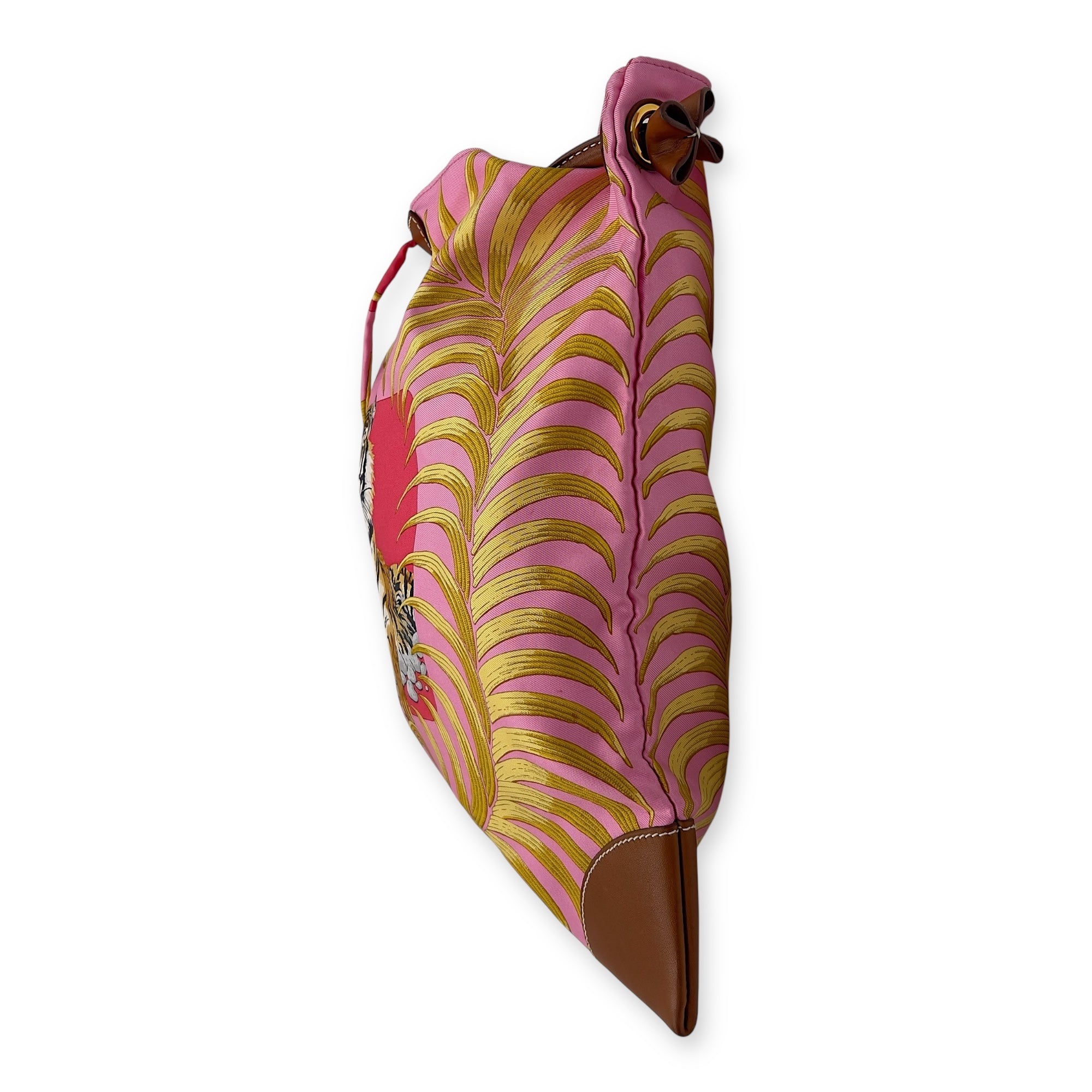 Hermès Silky City Multi-colour Tote Bag in Silk, Gold hardware_4